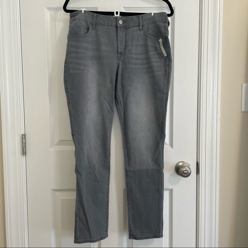 Gray old navy super skinny rockstar jeans